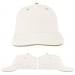 USA Made White-Khaki Unstructured "Dad" Cap