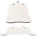 USA Made White-Black Unstructured "Dad" Cap