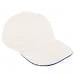 White-Royal Blue Wool Self Strap Dad Cap