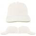 White-Khaki Canvas Self Strap Dad Cap, Virtual Image