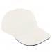 White-Navy Ripstop Slide Buckle Dad Cap