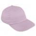 Pink-White Twill Leather Dad Cap