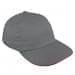 Light Gray-Red Pro Knit Leather Dad Cap