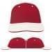 USA Made Red-White Unstructured "Dad" Cap