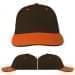 USA Made Black-Orange Unstructured "Dad" Cap
