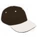 Black Unstructured "Dad"-White Visor, Eyelets
