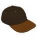 Black Unstructured "Dad"-Light Brown Visor, Eyelets