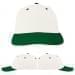 USA Made White-Kelly Green Unstructured "Dad" Cap