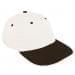 White Unstructured "Dad"-Black Visor, Eyelets
