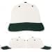 USA Made White-Hunter Green Unstructured "Dad" Cap