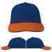 USA Made Navy-Orange Unstructured "Dad" Cap