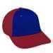 Royal Blue Unstructured "Dad"-Red Back Half, Visor