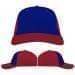 USA Made Royal Blue-Red Unstructured "Dad" Cap