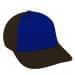 Royal Blue Unstructured "Dad"-Black Back Half, Visor