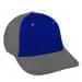 Royal Blue Unstructured "Dad"-Light Gray Back Half, Visor