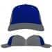 USA Made Royal Blue-Light Gray Unstructured "Dad" Cap
