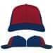 USA Made Red-Navy Unstructured "Dad" Cap