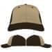 USA Made Khaki-Black Unstructured "Dad" Cap