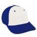 White Unstructured "Dad"-Royal Blue Back Half, Visor