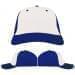 USA Made White-Royal Blue Unstructured "Dad" Cap