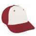 White Unstructured "Dad"-Red Back Half, Visor