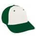 White Unstructured "Dad"-Kelly Green Back Half, Visor