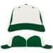 USA Made White-Kelly Green Unstructured "Dad" Cap