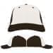 USA Made White-Black Unstructured "Dad" Cap