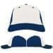 USA Made White-Navy Unstructured "Dad" Cap