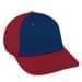 Navy Unstructured "Dad"-Red Back Half, Visor