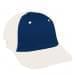 Navy Unstructured "Dad"-White Back Half, Visor