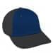 Navy Unstructured "Dad"-Dark Gray Back Half, Visor
