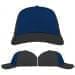 USA Made Navy-Dark Gray Unstructured "Dad" Cap