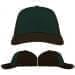 USA Made Hunter Green-Black Unstructured "Dad" Cap