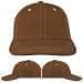 USA Made Brown-White Unstructured "Dad" Cap