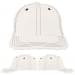 USA Made White-Black Unstructured "Dad" Cap