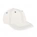 White Unstructured "Dad"-Navy Stitching, Eyelets