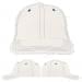 USA Made White-Navy Unstructured "Dad" Cap