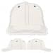USA Made White-Navy Unstructured "Dad" Cap