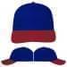 USA Made Royal Blue-Red Unstructured "Dad" Cap