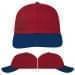 USA Made Red-Navy Unstructured "Dad" Cap