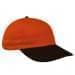 Orange Unstructured "Dad"-Black Button, Visor