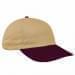 Khaki Unstructured "Dad"-Burgundy Button, Visor