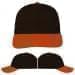 USA Made Black-Orange Unstructured "Dad" Cap