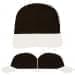 USA Made Black-White Unstructured "Dad" Cap