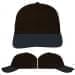 USA Made Black-Dark Gray Unstructured "Dad" Cap