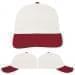 USA Made White-Red Unstructured "Dad" Cap