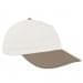 White Unstructured "Dad"-Khaki Button, Visor