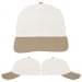 USA Made White-Khaki Unstructured "Dad" Cap