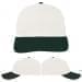 USA Made White-Hunter Green Unstructured "Dad" Cap